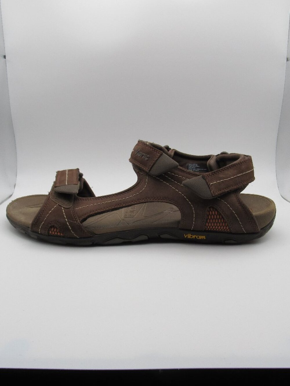 Vionic Brown Boyes Men's Leather Strap Sandals Size 11 - Picture 5 of 14